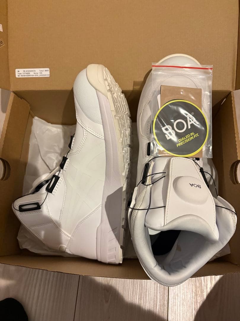 BOA 安全靴 ホワイト アシックス27.0限定カラー 新品未使用品 ウィンジョブ 「即日発送」アシックス 限定色 ホワイト 2024 安全靴