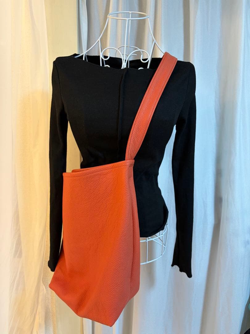 ayakawasaki one handle bag 大　オレンジ ロンシャン LONGCHAMP ハンドバッグ ル プリアージュ グリーン トップ