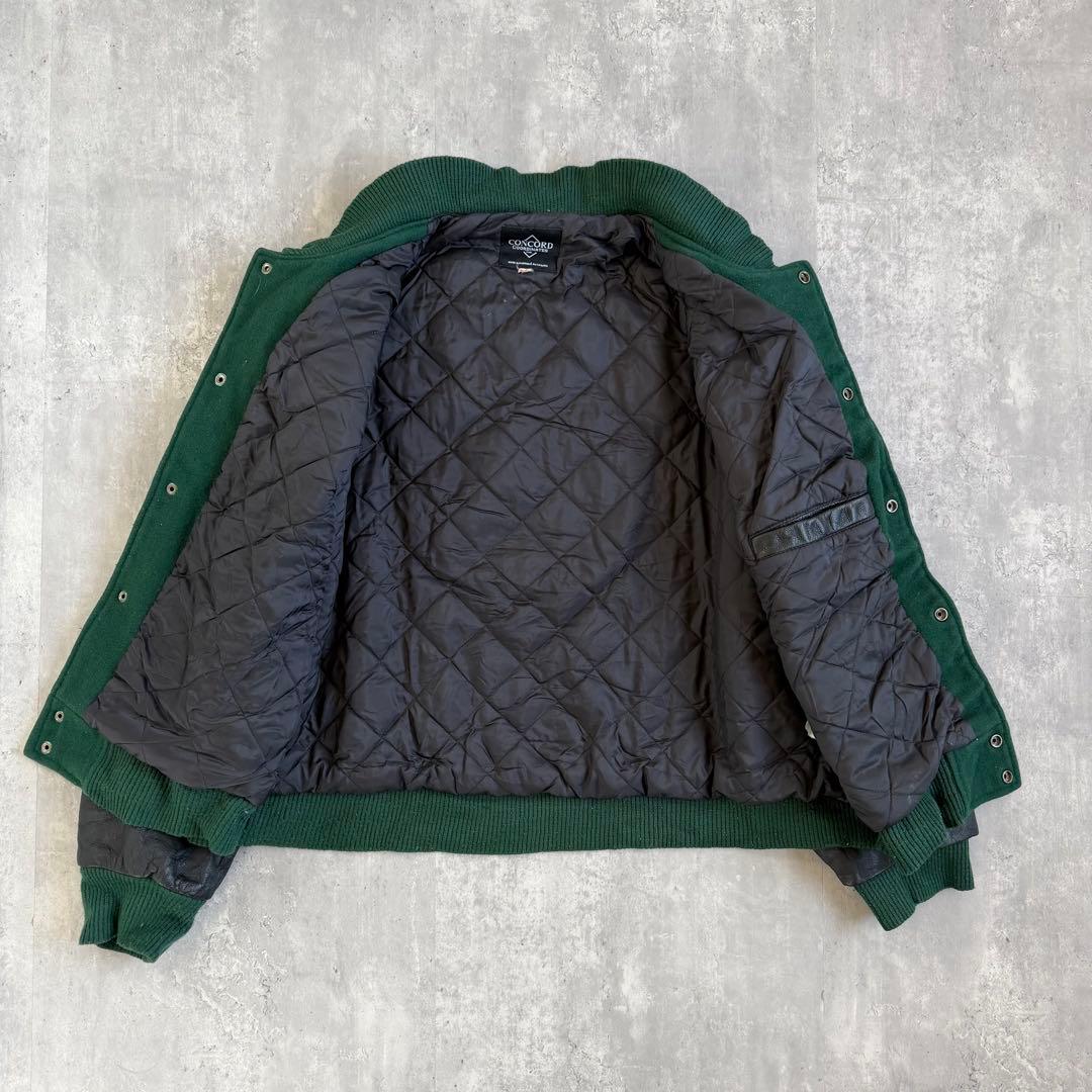 CONCORD 90s~ ウール×レザー CANADA スタジャン XL 刺繍 - メルカリ