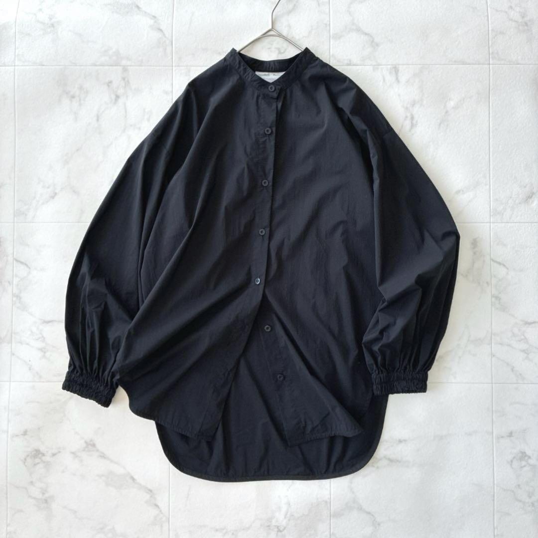 BEARDSLEY ビアズリー ギャザーカフスシャツ 黒 2023SS 完売 - メルカリ