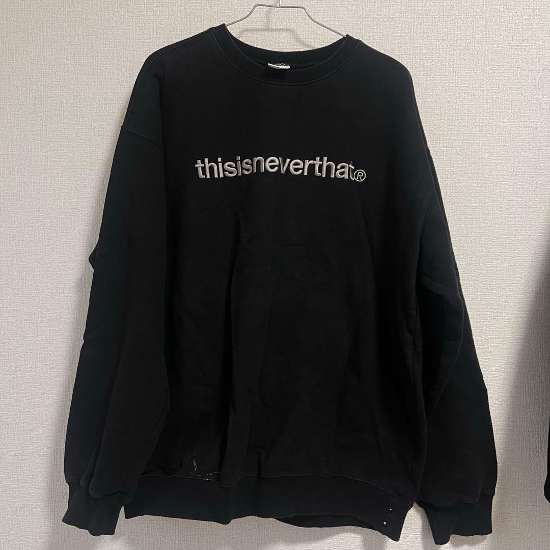 thisisneverthat ブラック スウェットXL ネバザ - メルカリ