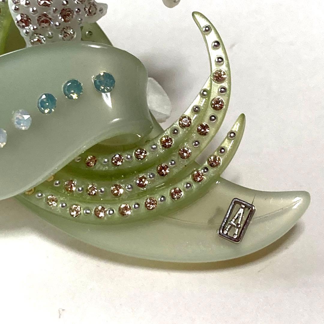 美品 アレクサンドルドゥパリ バレッタ スズランモチーフ