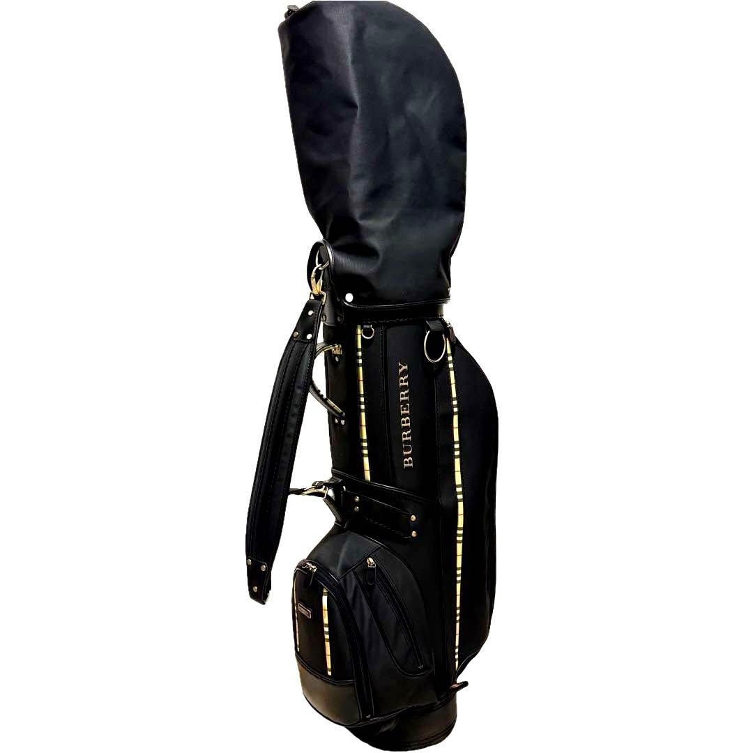 美品 BURBERRY ゴルフバッグ キャディバッグ ノバチェック ブラック