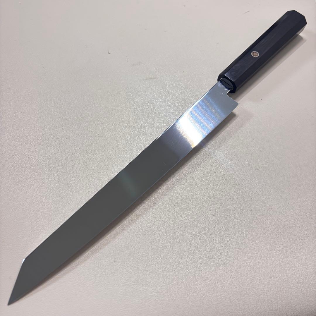 ゆうちゃんママ 様専用」270mm 切付柳刃包丁 鏡面 黒檀八角柄 刺身包丁