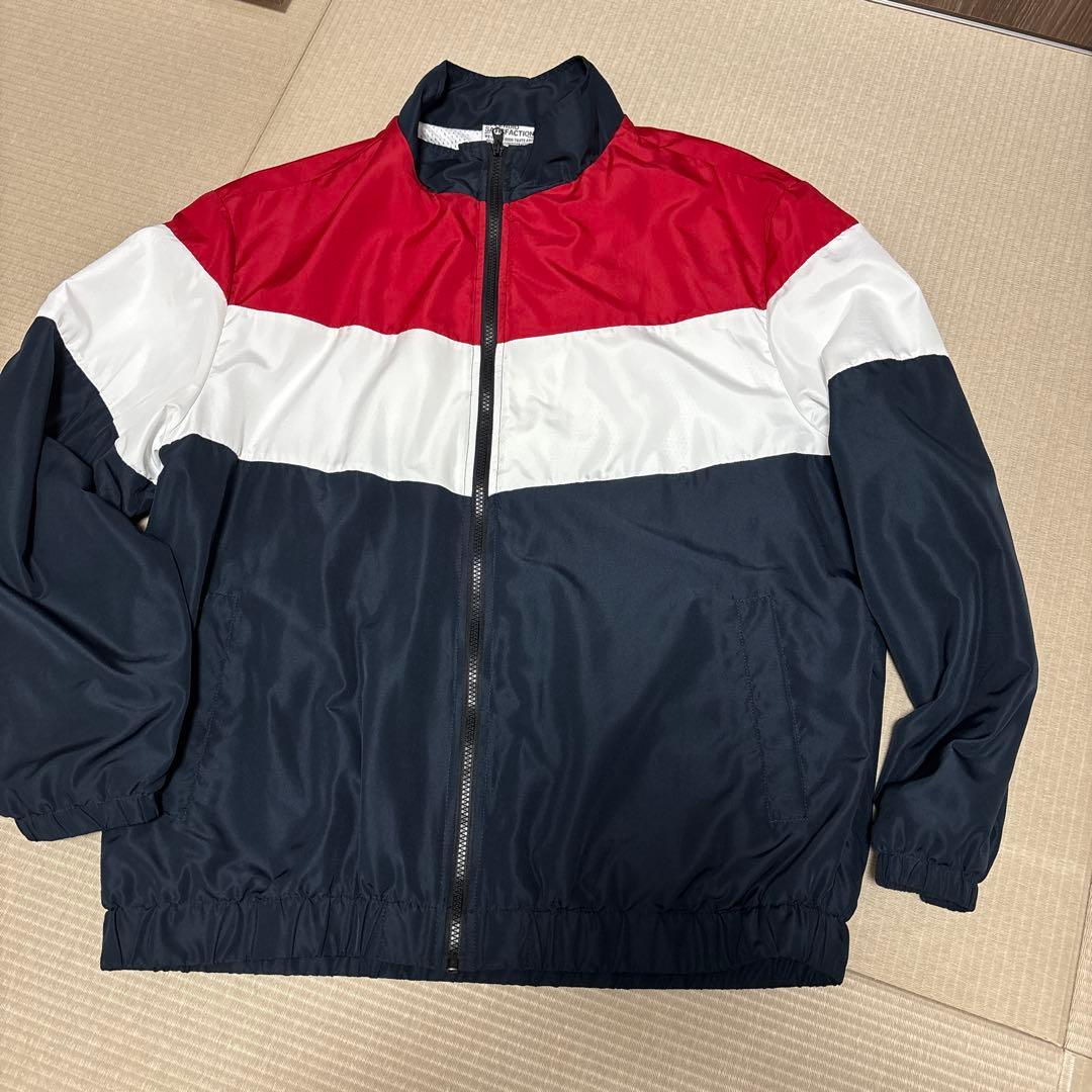 ナイロンジャケット 赤・白・紺 - メルカリ
