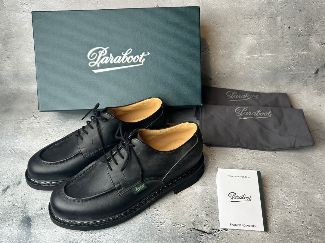 未使用　Paraboot CHAMBORD　シャンボード　ブラック UK6.5 パラブーツ シャンボード 黒 6 5 極美品未使用級｜Yahoo!フリマ（旧