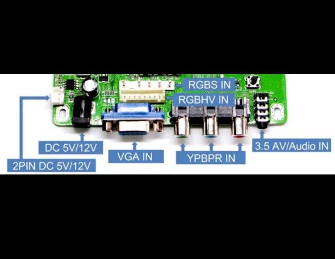 音声＋RGB to HDMI アップスキャンコンバーター基板 変換器 変換機