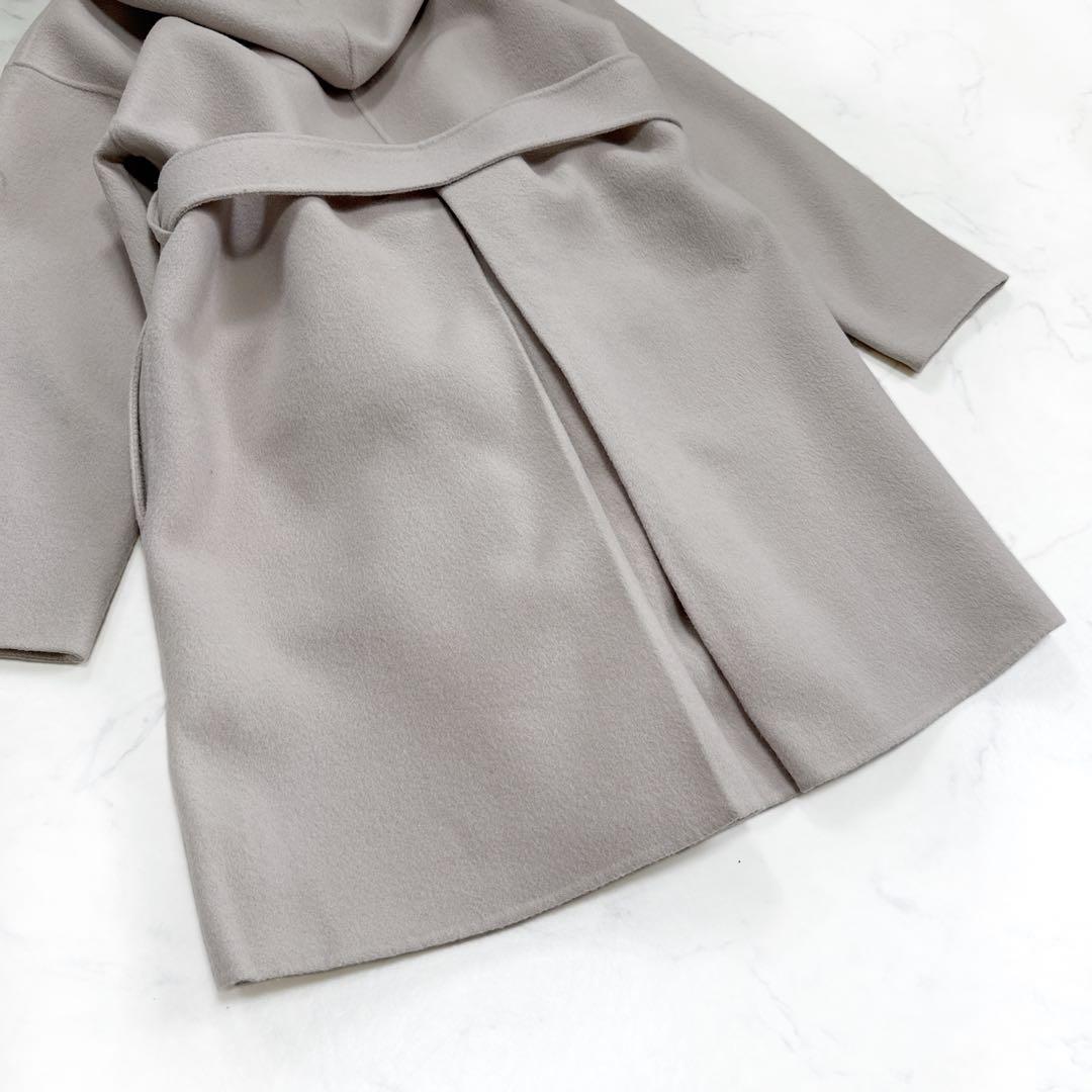 allureville アルアバイル カシミヤ混 リバーフーディーコート - メルカリ