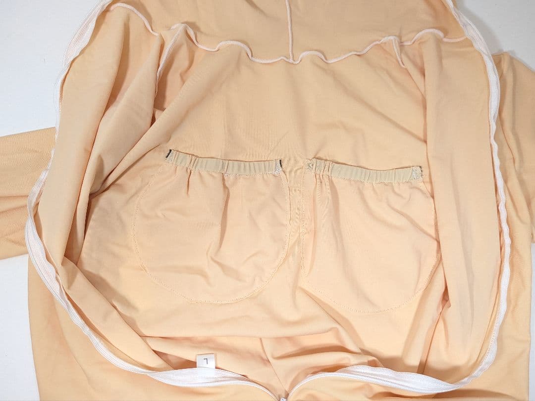 M*n様 着ぐるみ 肌タイツ 男性L 胸パットポケット 顔開き