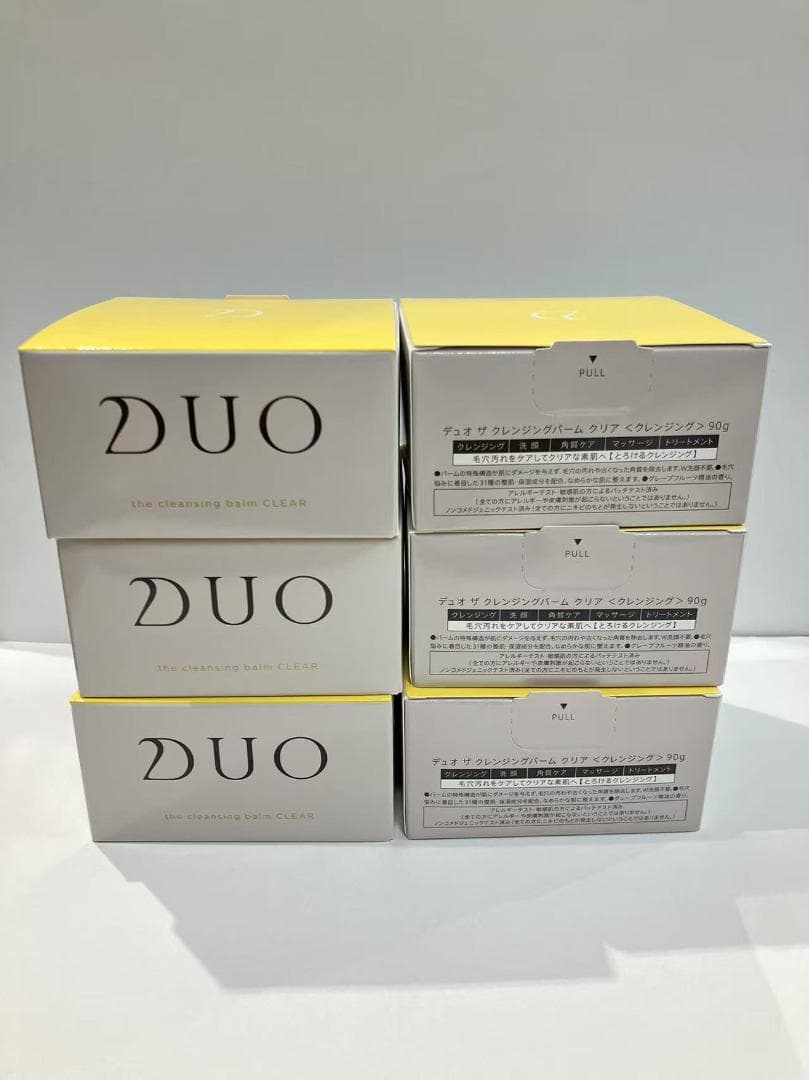 特別価格【6個セット】デュオ DUO ザ クレンジングバーム クリア 90g DUO（デュオ） ザ クレンジングバーム クリア 黄箱 90g 保湿 毛穴ケア
