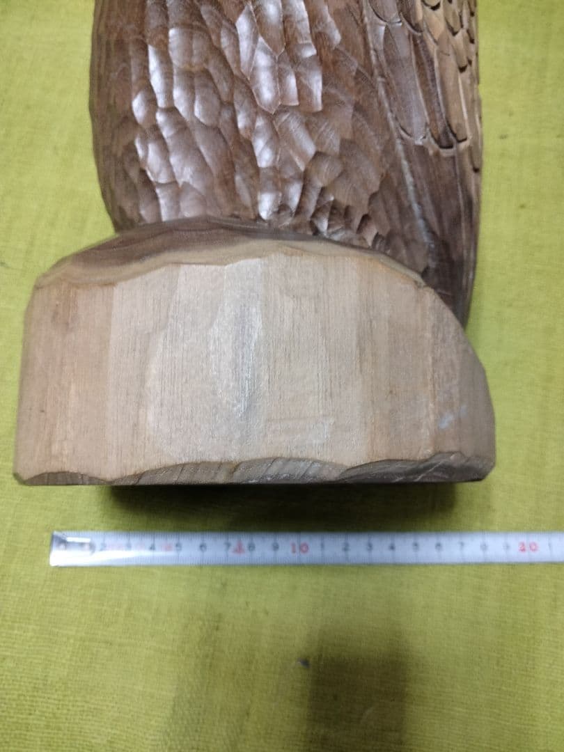 青山作 木彫 フクロウの置物 北海道洞爺湖 民藝 - メルカリ