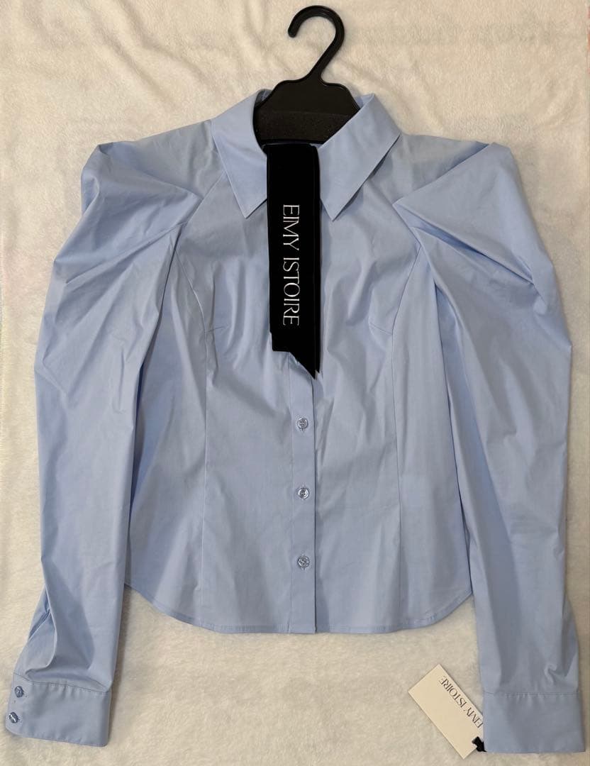 EIMY ISTOIRE ベルベットリボンロゴシャツ サックスブルー - メルカリ