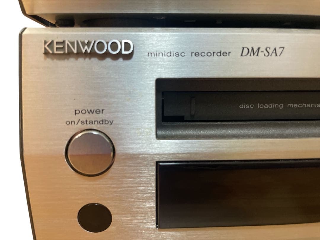 KENWOOD SA7 ミニコンポ CD MD アンプ 通電確認 KENWOOD_R-SA7