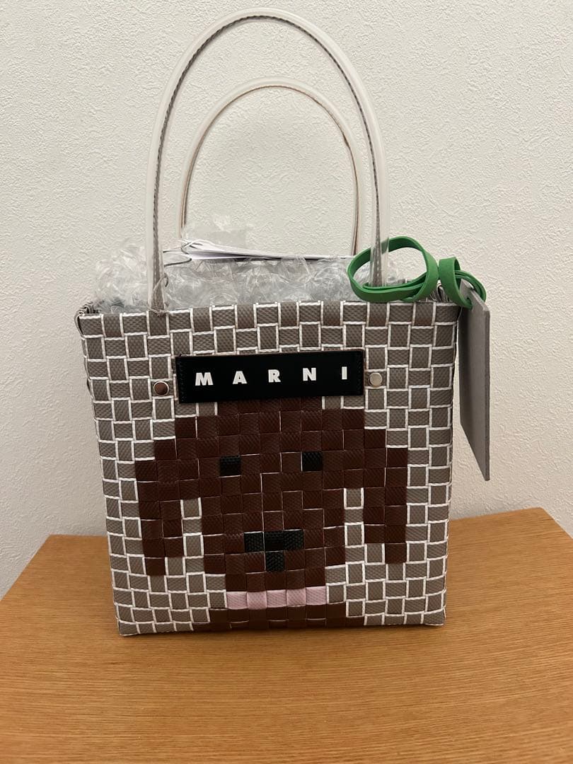 MARNI マルニマーケット　アニマルbag MARNI（マルニ） バッグ Marni Market アニマルバスケット グレー