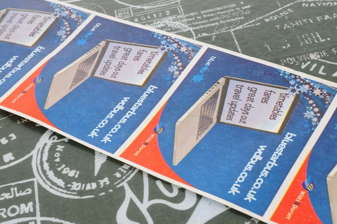 味紙】◇海外 イギリス ヴィンテージ バス ロールチケット Bluestar◇