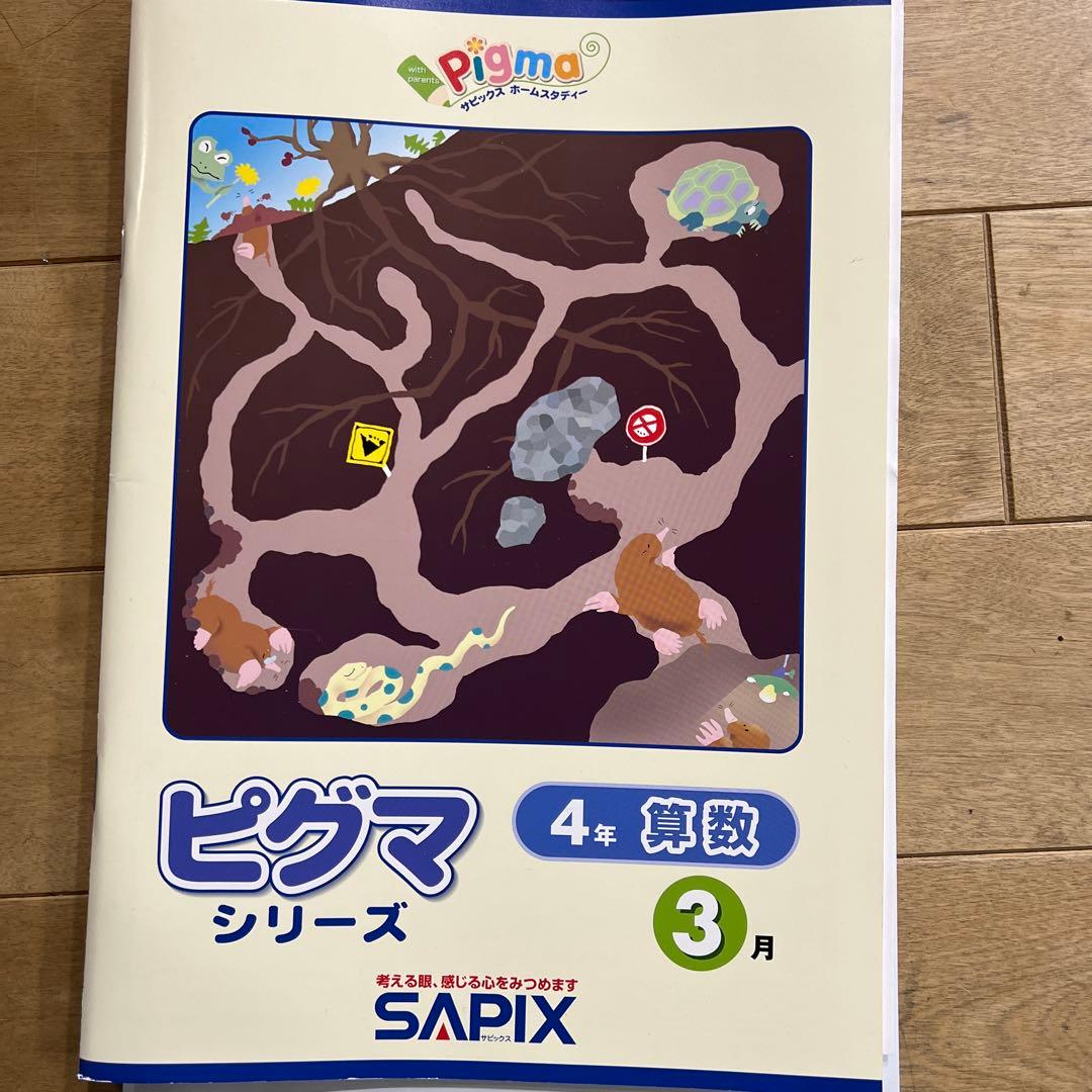 ピグマ わくわくパワートリル 4年 算数 4月〜3月未使用 テキスト3月