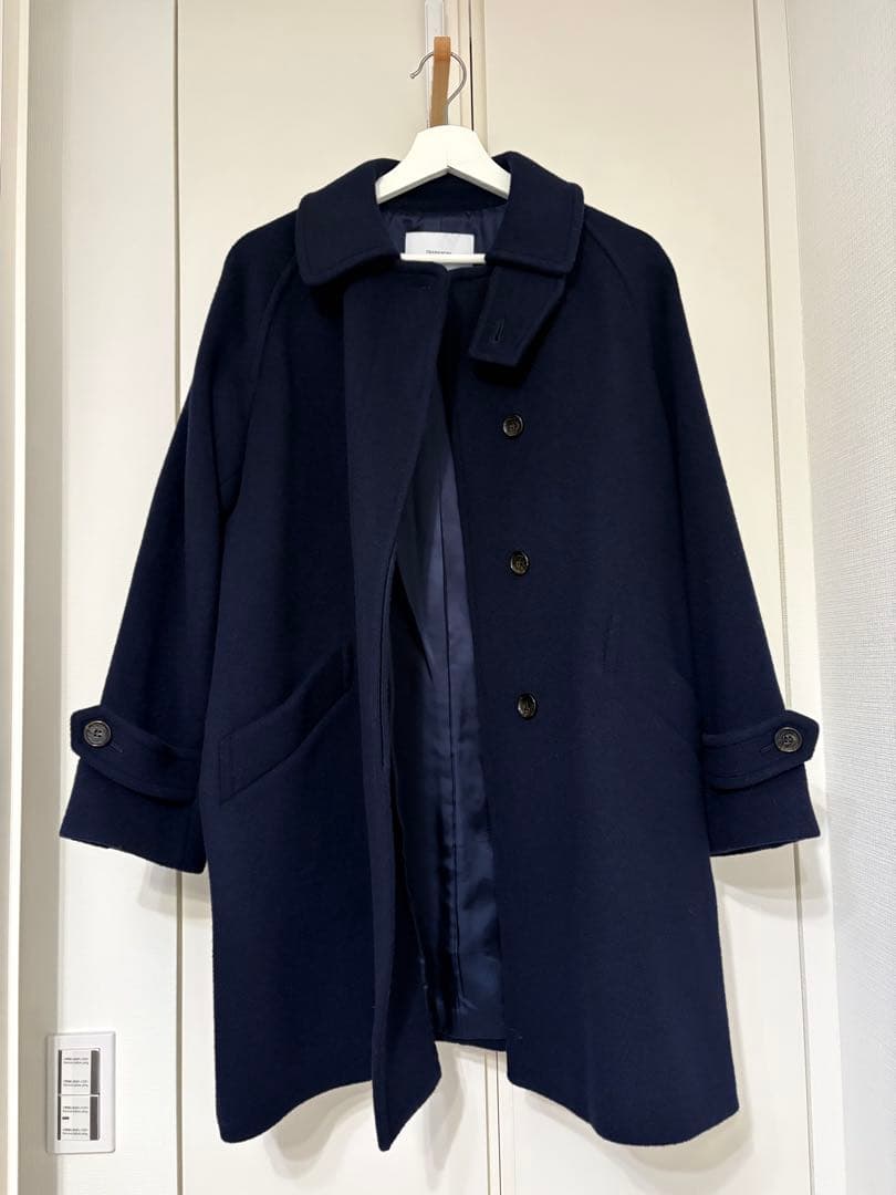 美品】フレームワーク ウールコート 紺色 サイズ36 - メルカリ