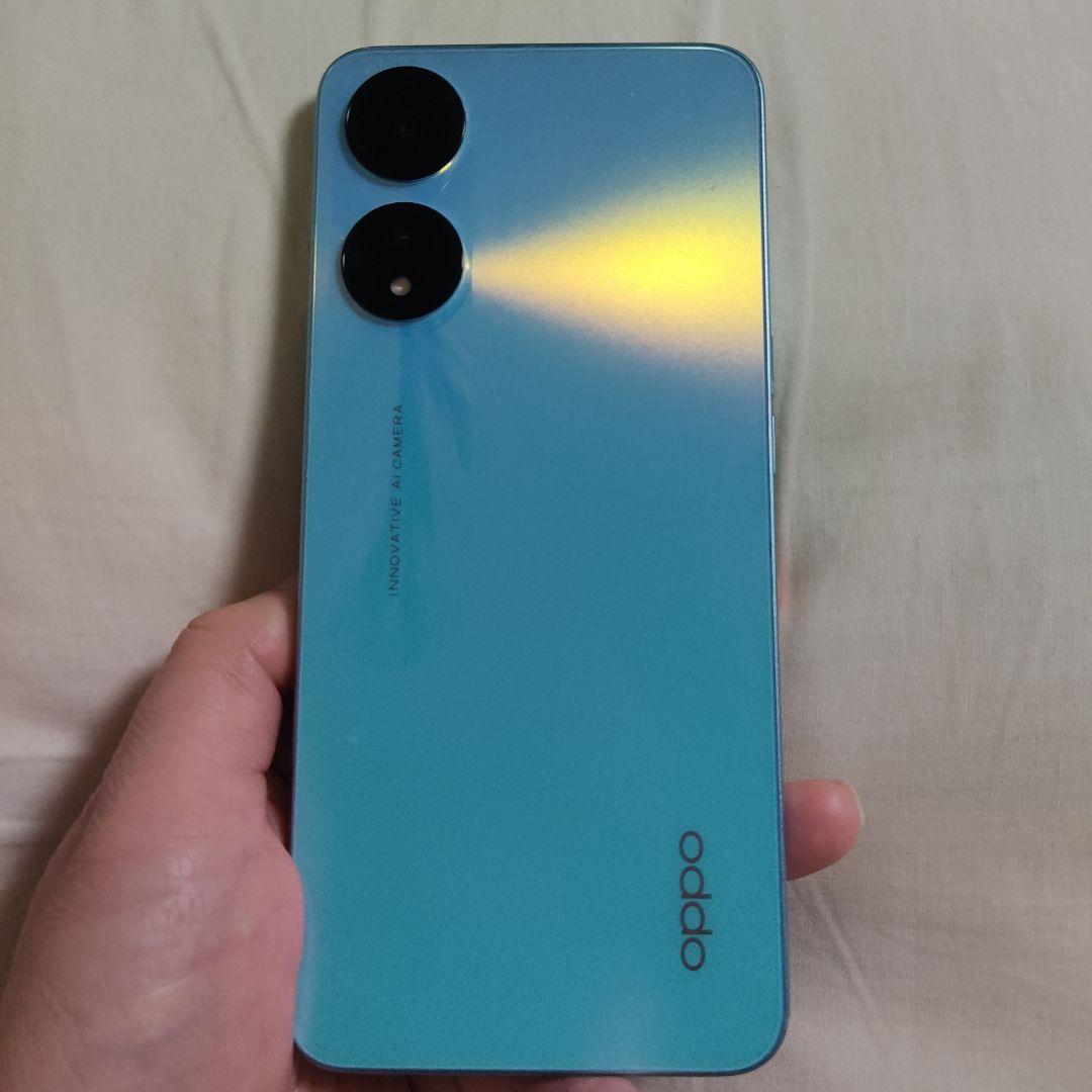 oppo A 78 5Gスマートフォン 本体 ブルー　シムフリー Oppo A78 5G (Glowing Blue, 8GB RAM, 128 Storage) | 5000 mAh