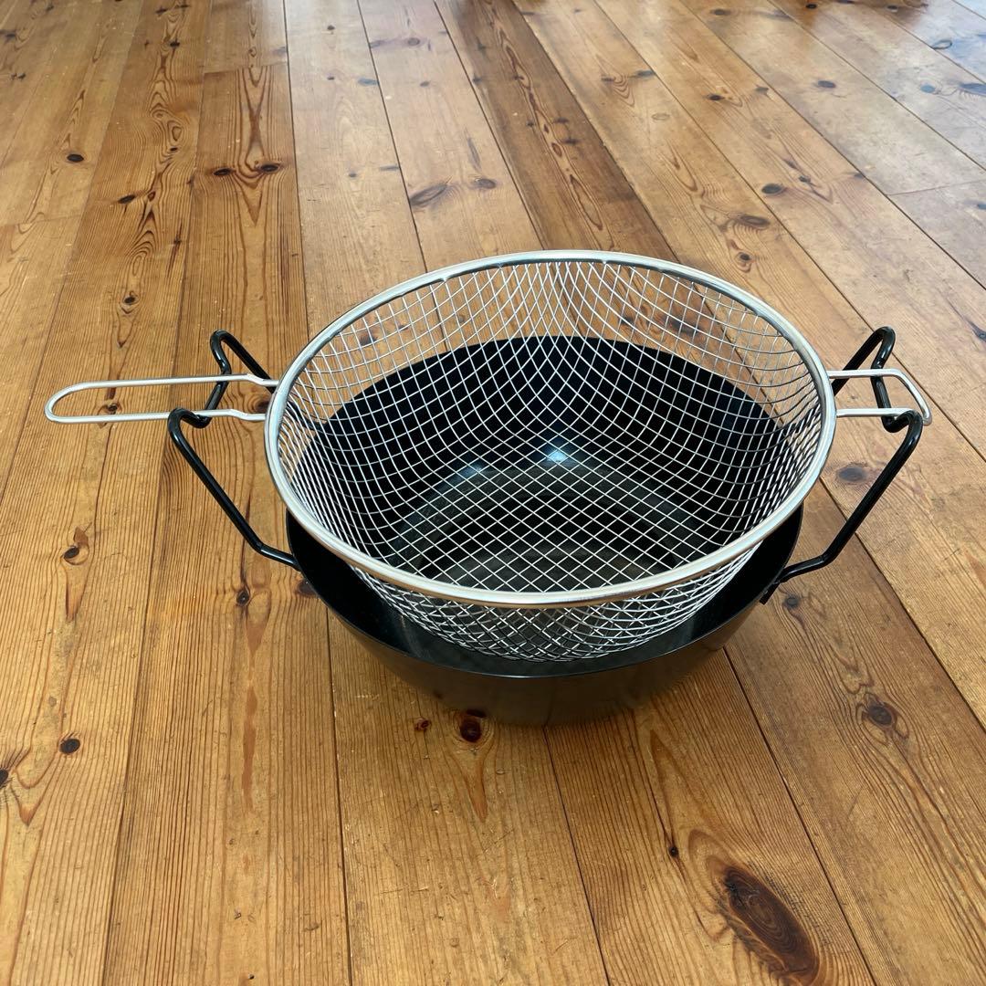 ラバーゼ 有元葉子 揚げ鍋 天ぷら鍋 28センチ 2点セット おしゃれ