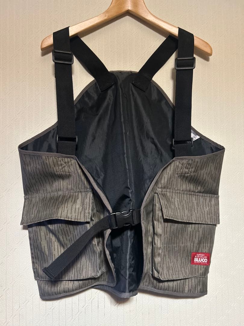 廃盤カラー　BLUCO ユーティリティベスト　バイカー BLUCO ブルコ BRICKナイロン ユーティリティベスト ナイロンベスト