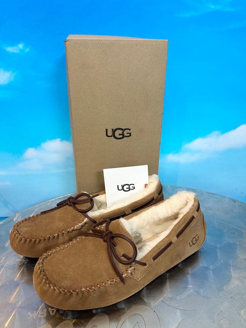 UGG ブラウン モカシン 靴 25cm UGG Australia（アグオーストラリア） アグ モカシン メンズ オルセン