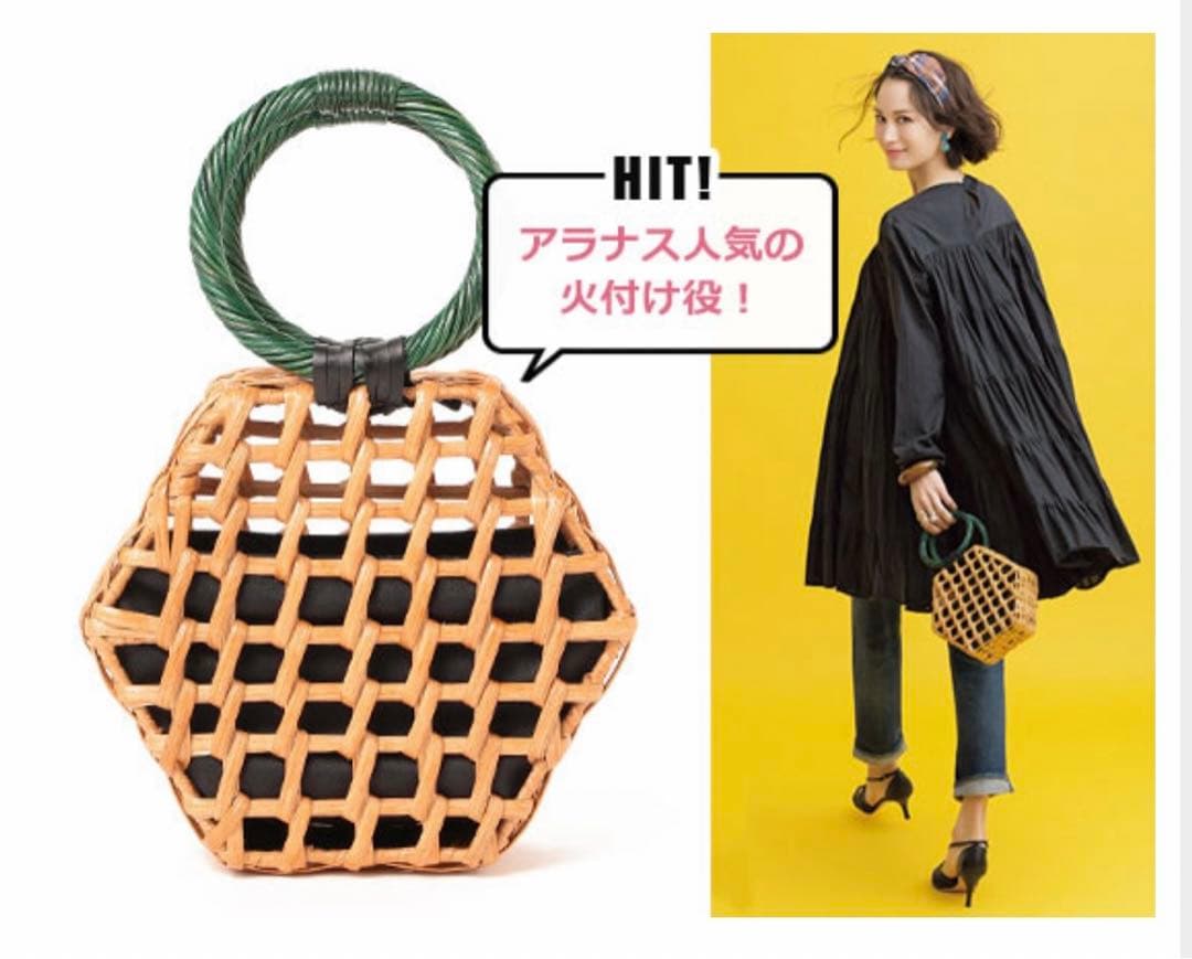 専用＊ARANAZ アラナス かごバッグ ヘキサゴン ARANAZ/アラナス｜キャッチーなデザインに視線集中！ 主役級インパクト