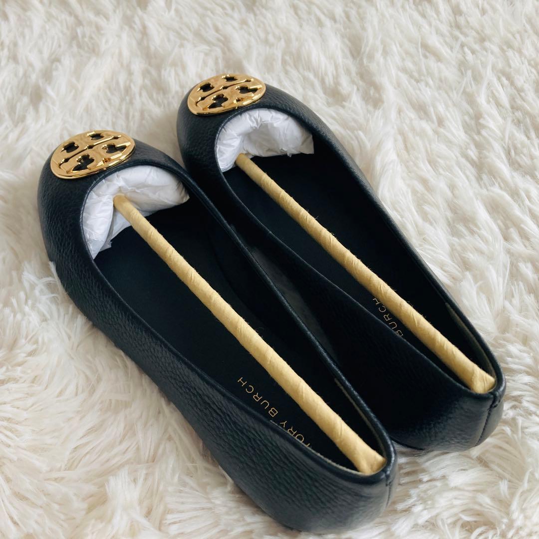 極美品】トリーバーチ チェルシー フラットシューズ レザー シボ加工