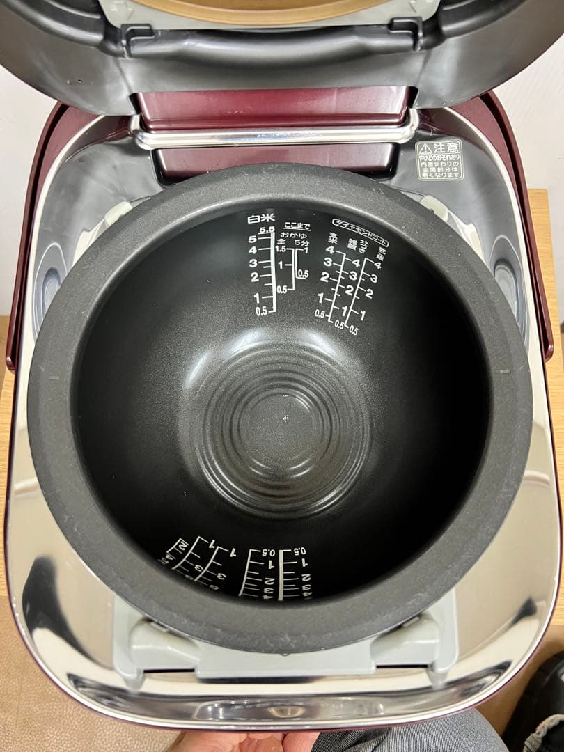 TOSHIBA 圧力IH炊飯器 RC-10VXK グランレッド 1.0L