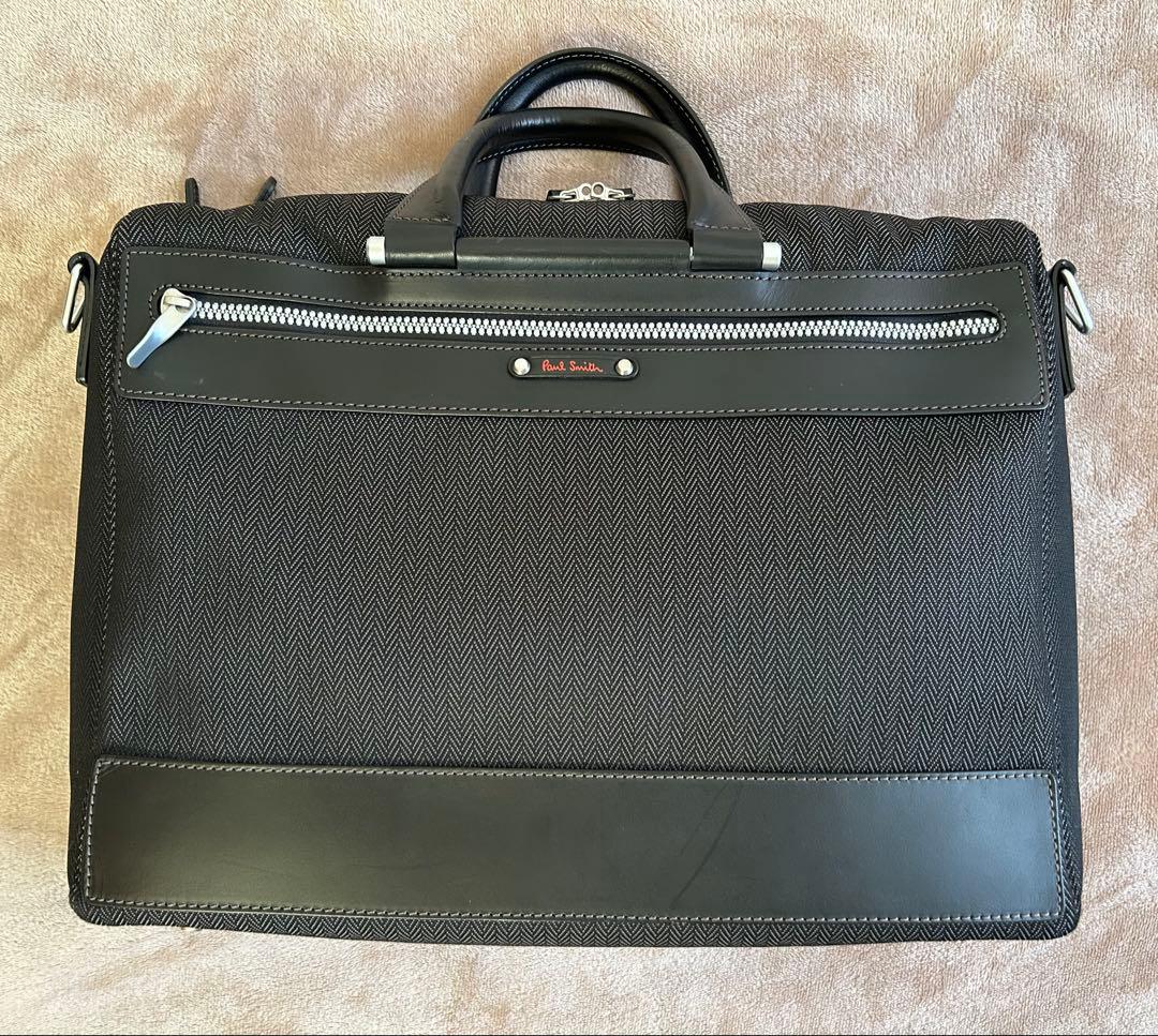 PaulSmith ポールスミス ビジネスバッグ ヘリンボーン 2way 黒 ポールスミス バッグ ビジネスバッグ 2wayバッグ 黒(ブラック) Paul