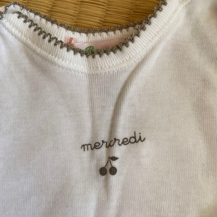 新品未使用】 ボンポワン白色ロンパースセット