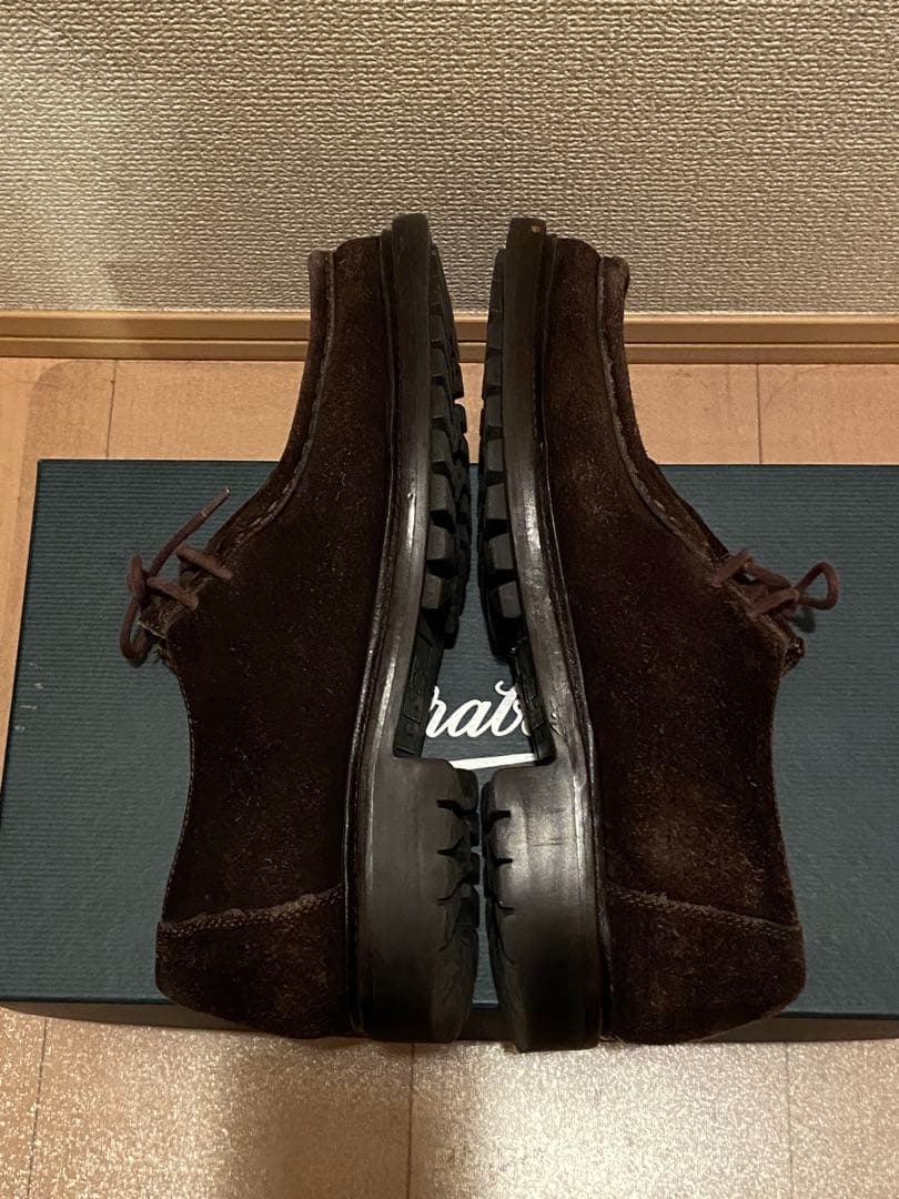 Ralph Laurenダークブラウン スエード モカシンシューズ