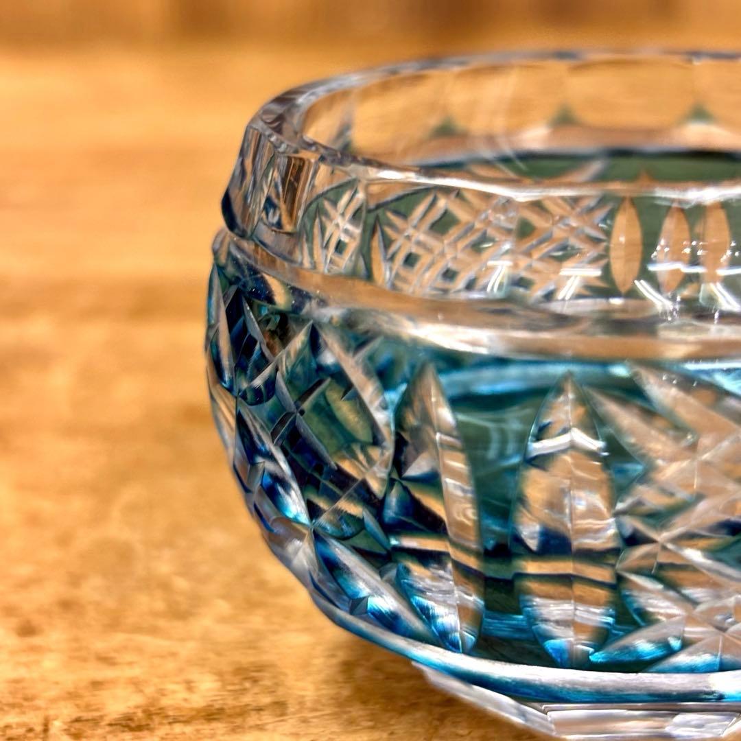 希少❗️薩摩切子 阪本光男 作 ぐい呑 切子グラス