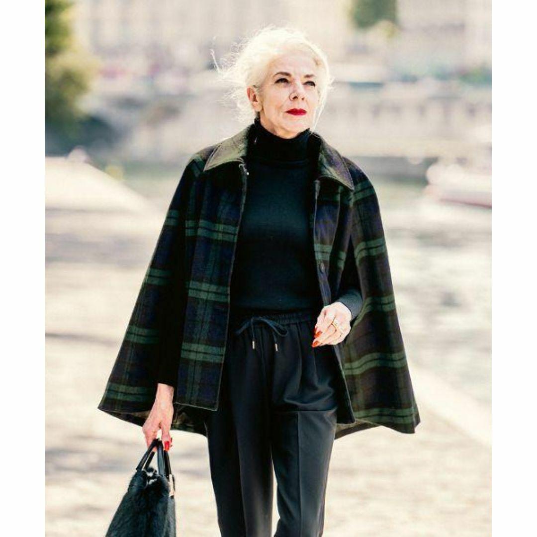 JENNE × BB. チェック柄 ケープ コート ジェンヌ ブリジットバルドー