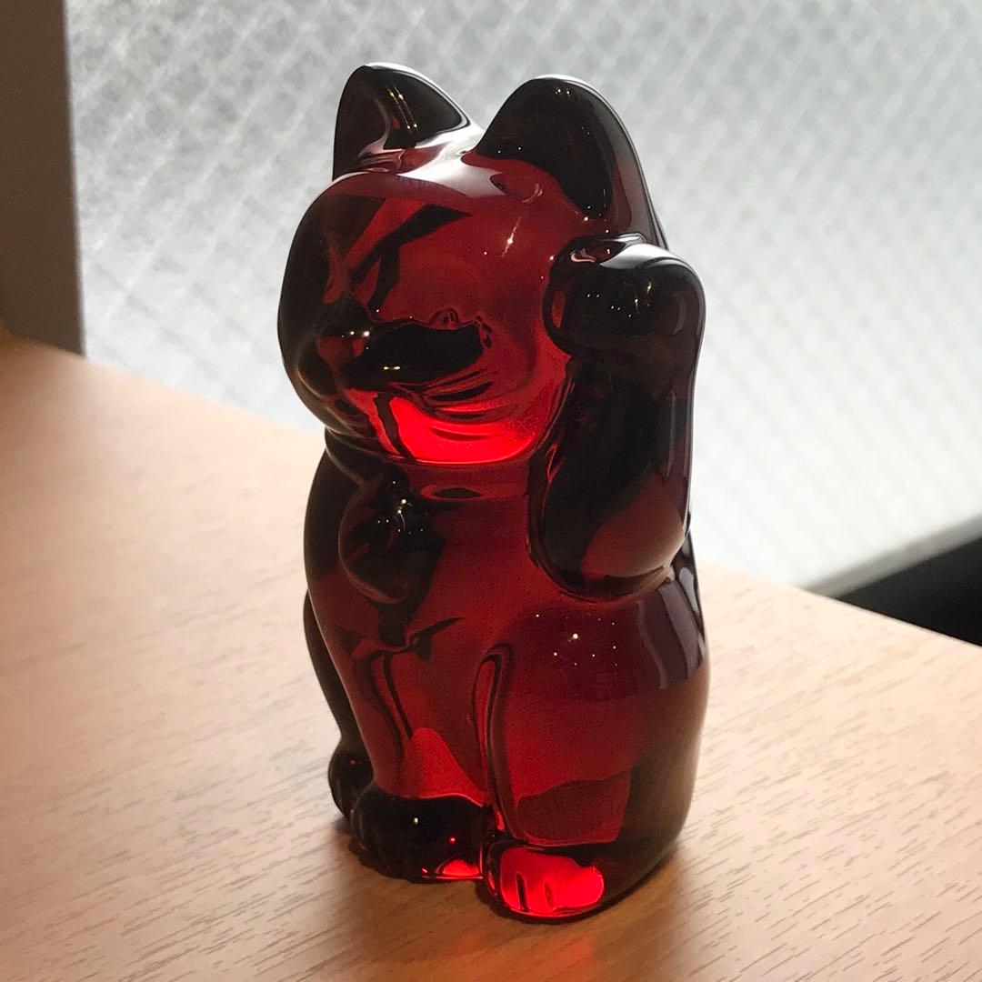 プシュケ様専用 可愛らしい♡アンティークバカラ招き猫フィギュリン