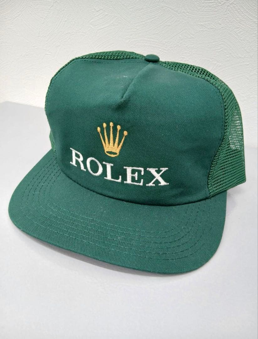 ⭐️本日限定値下げ　90’S ROLEX ロレックス メッシュキャップ USA製 DEADSTOCK】ROLEX Trucker Cap Made in USA ロレックス メッシュ