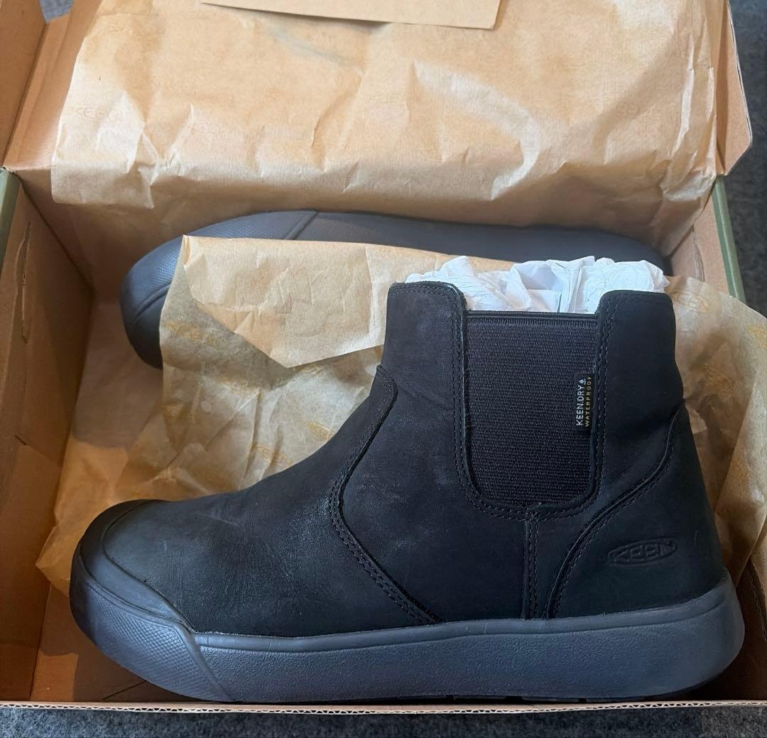 美品箱有】KEEN/キーン ウォータープルーフ 防水 ブーツ サイドゴア24