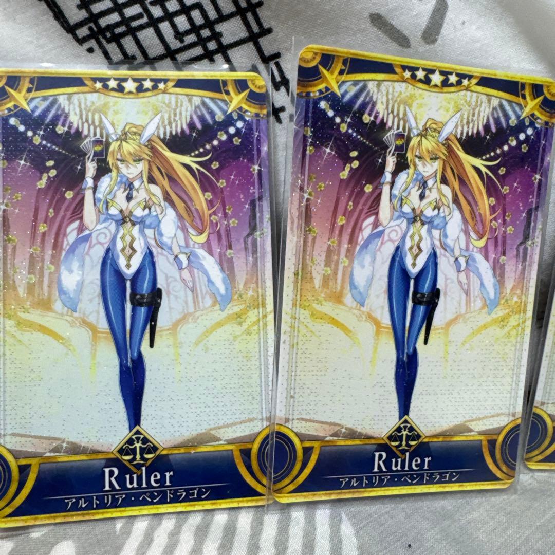 fgoac 水着アルトリアルーラー バニ上フェイタル4枚セット(初期3 最終1