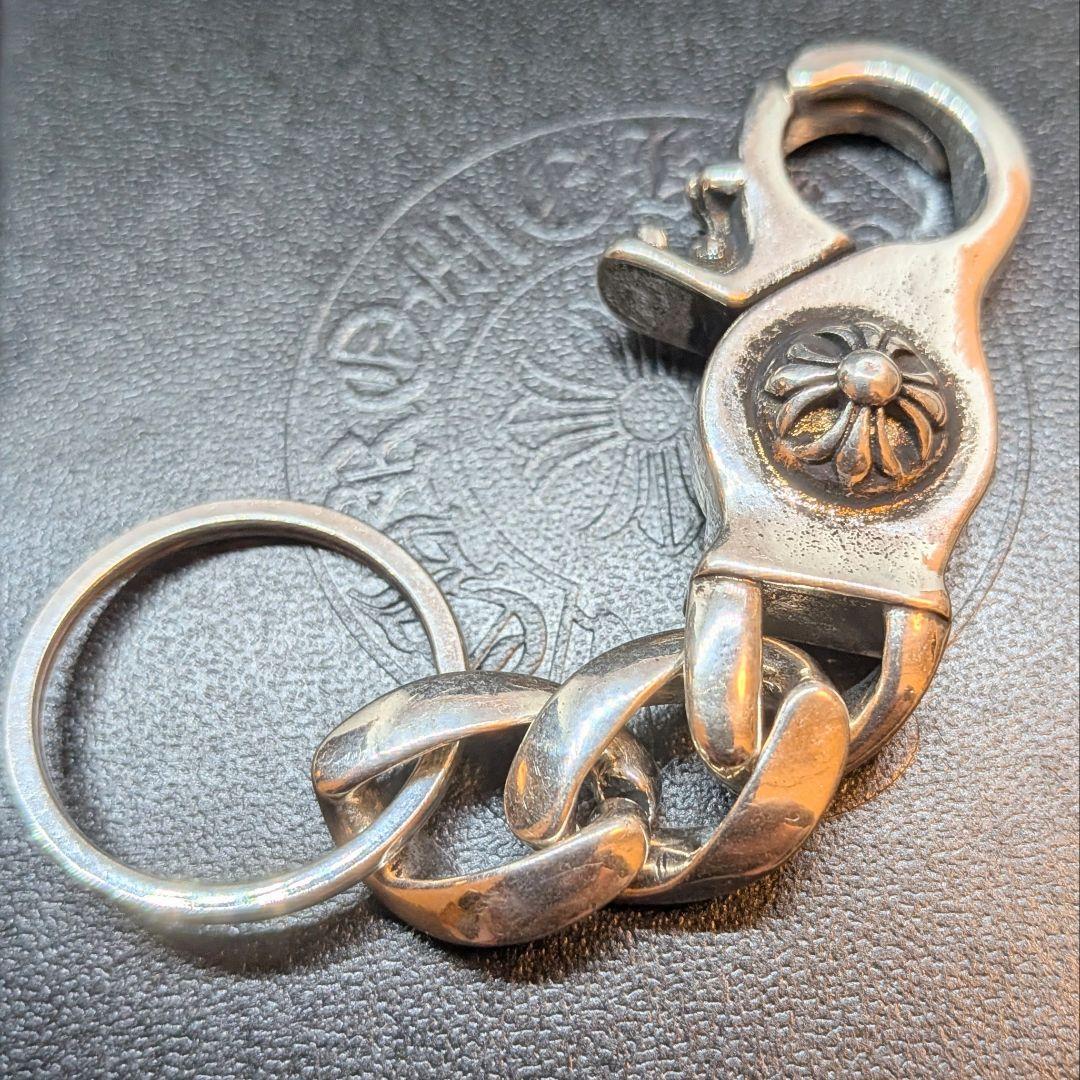 シルバー クロス ヴィンテージ クラシックキーチェーン キーリング