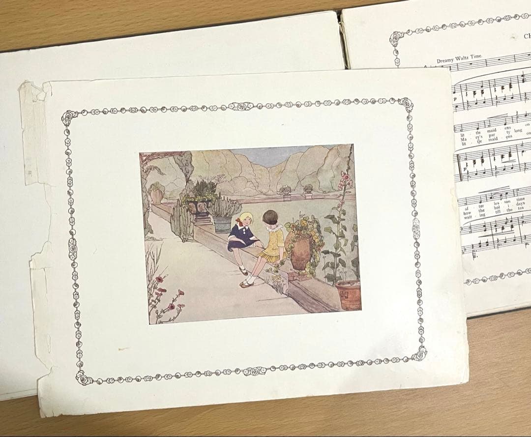 No.309 レア 希少 アンティーク 古書 洋書 絵本 児童書 オランダ 童謡