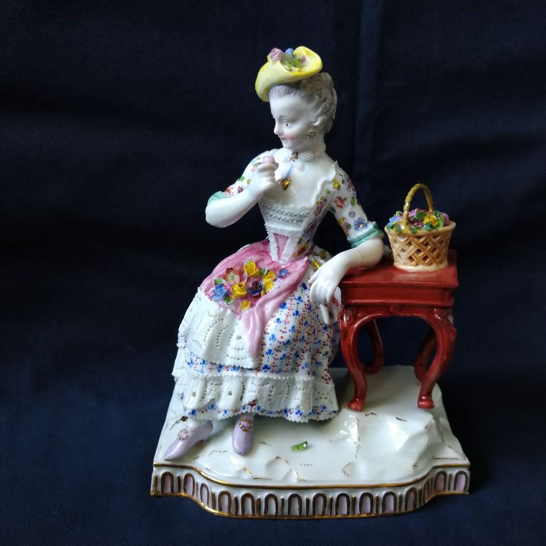 ✤1924年以前マイセン(Meissen)フィギュリン『五感の寓意(嗅覚