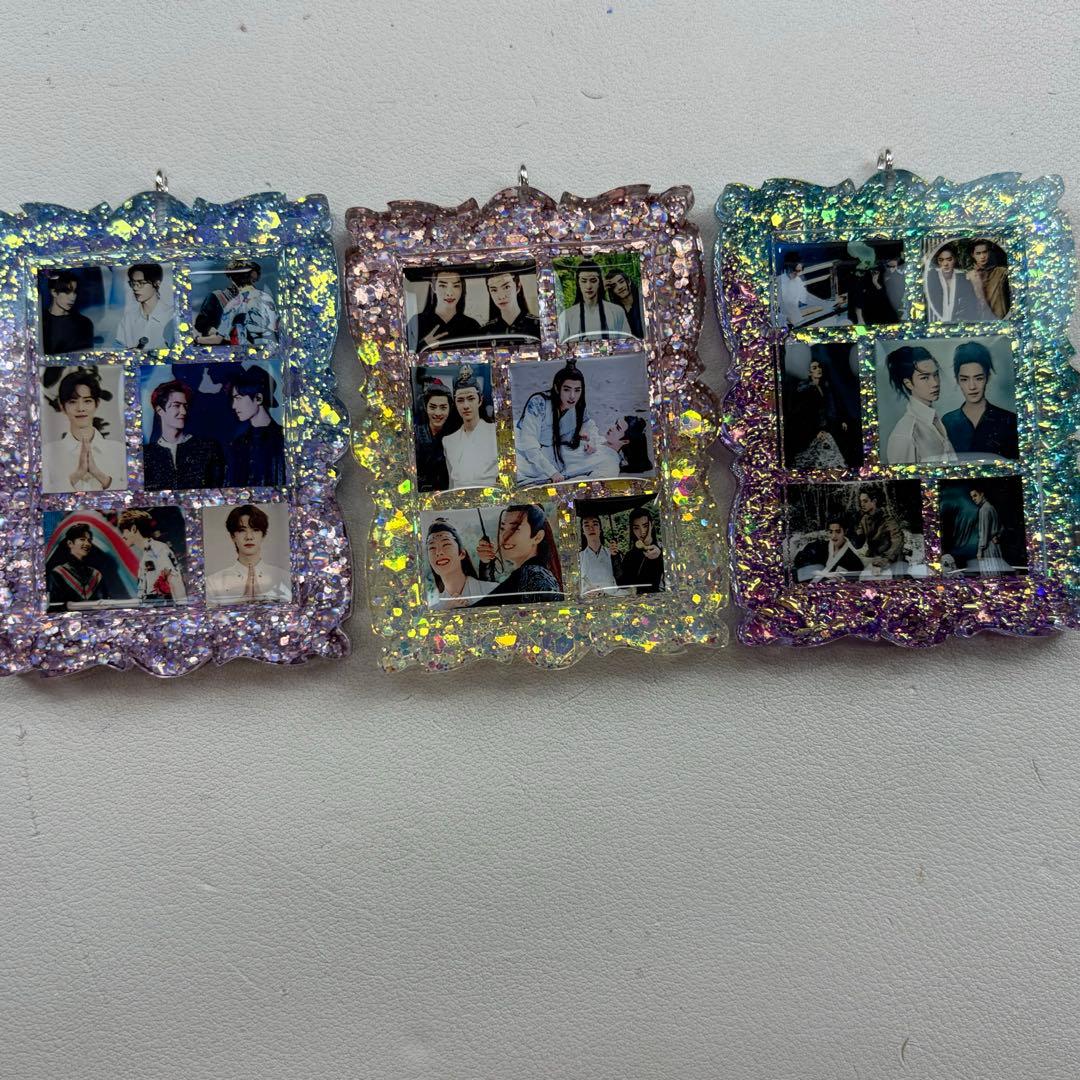 肖戦 王一博 新作 六宫格 レジンキーホルダー❣️3点セット❣️確認用