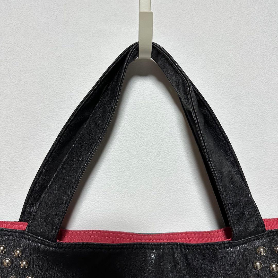 y2k archive ショルダーバッグ トートバッグ A4 PC スタッズ 黒 - メルカリ