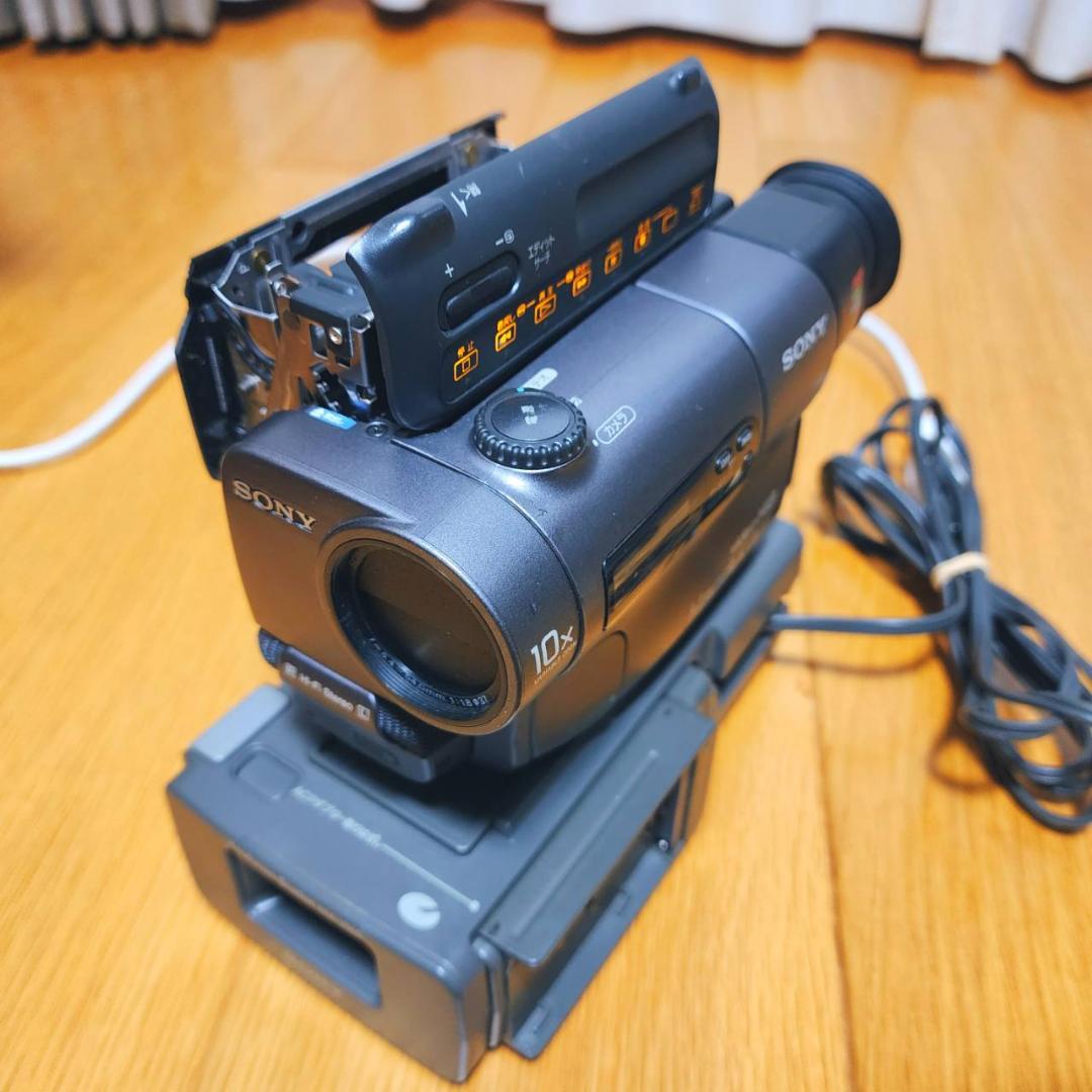 動作確認済】SONY 高画質 8ミリ Hi8 ビデオカメラ ステーションセット