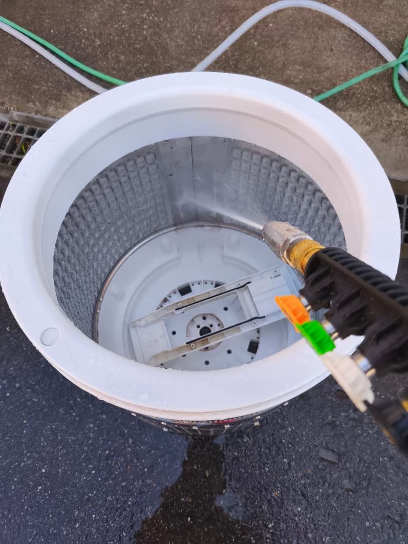 関東限 条件で無料配 ピンク洗濯機 23年 ピンク 洗濯機 分解清掃済