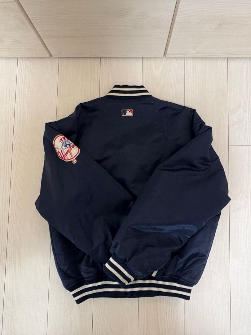 90s スターター ヤンキース スタジャン 右肩パッチ グレー M - メルカリ