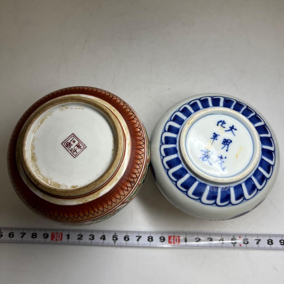 大聖寺伊万里・九谷焼 油壺 幅約10/9.5㎝ 東Y8-0123① - メルカリ