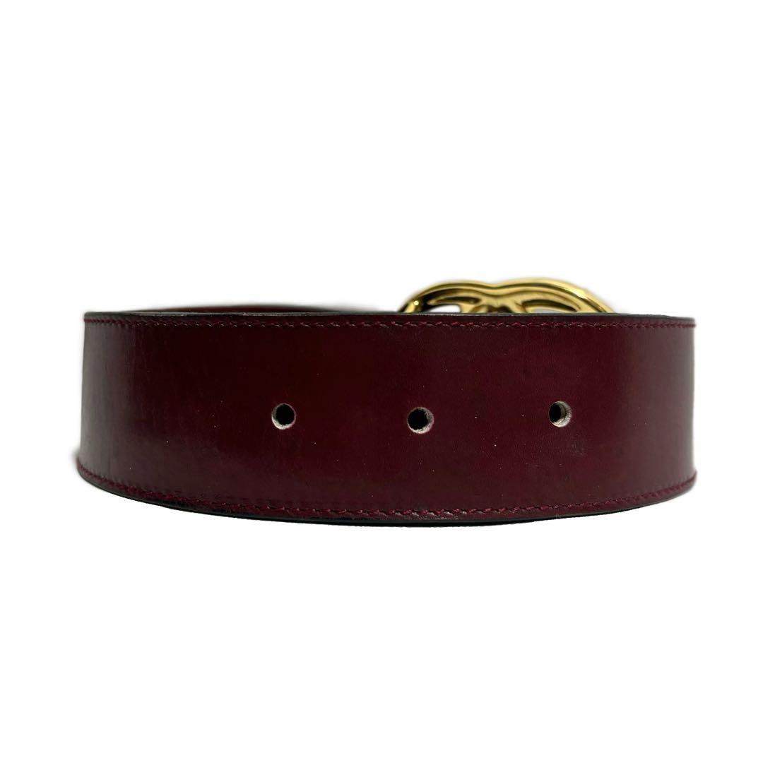 希少品 オールドグッチ GUCCI レザー ロゴ ベルト ヴィンテージ グッチ