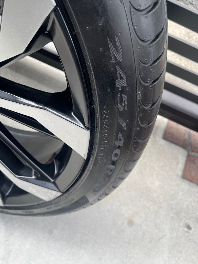 モデリスタ20インチタイヤ付き ホイールガリ傷全て研磨剤、 タイヤ