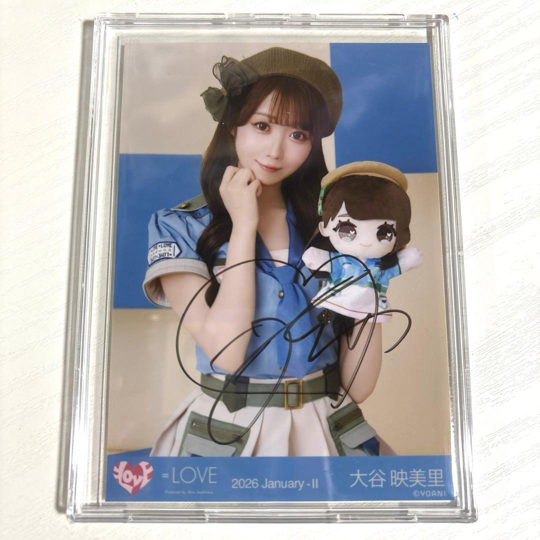 イコラブ 生写真 モーリー④ 大谷映美里 ヨリ 直筆 LOVE イコラブ 大谷