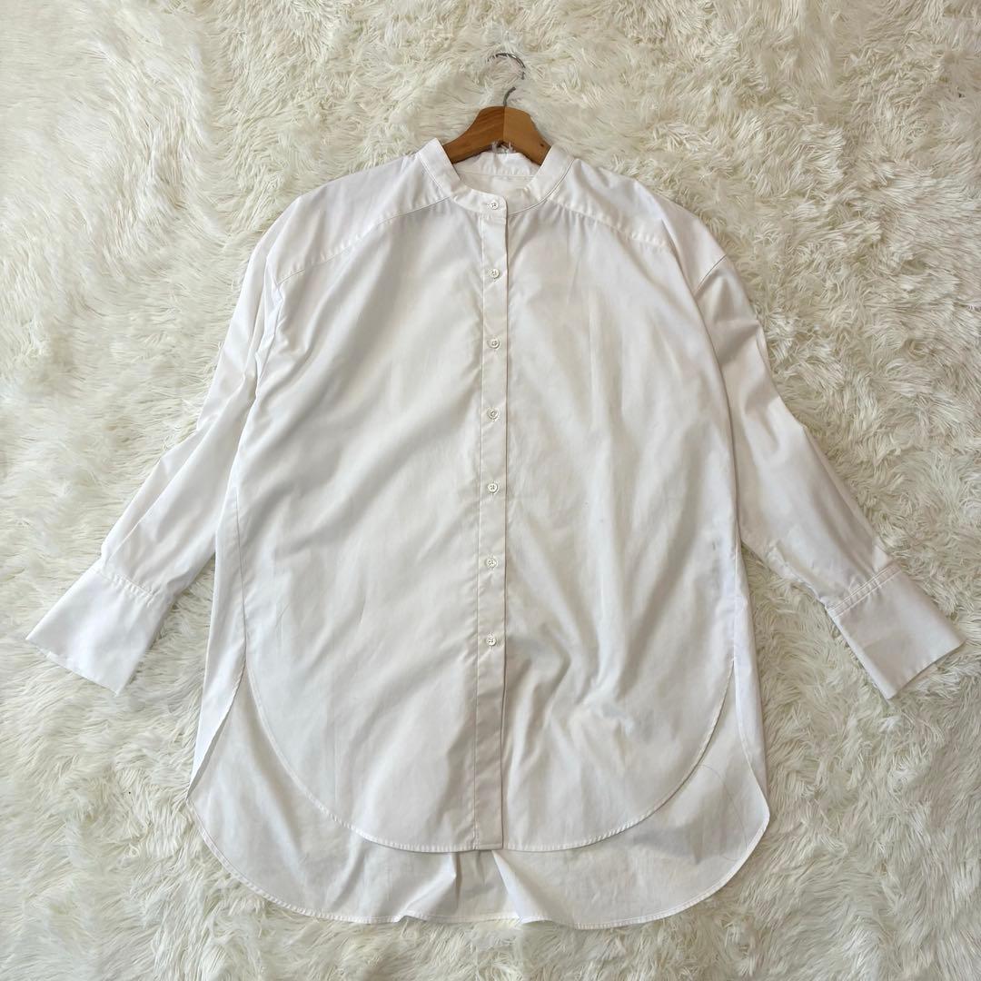 美品✨ ソージュ soeju バンドカラー シャツ オーバーサイズ ホワイト